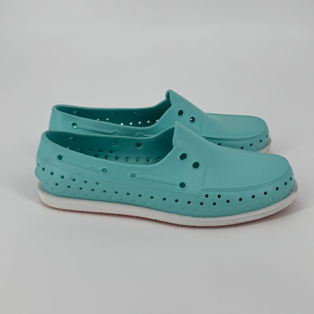 Native Shoes Howard Sugarlite Teal Blue Slip On Loafers Mens 7‎ Womens 9